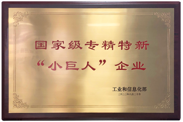 国家级专精特新“小巨人”企业