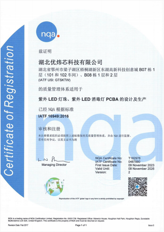 IATF 16949 汽车质量体系